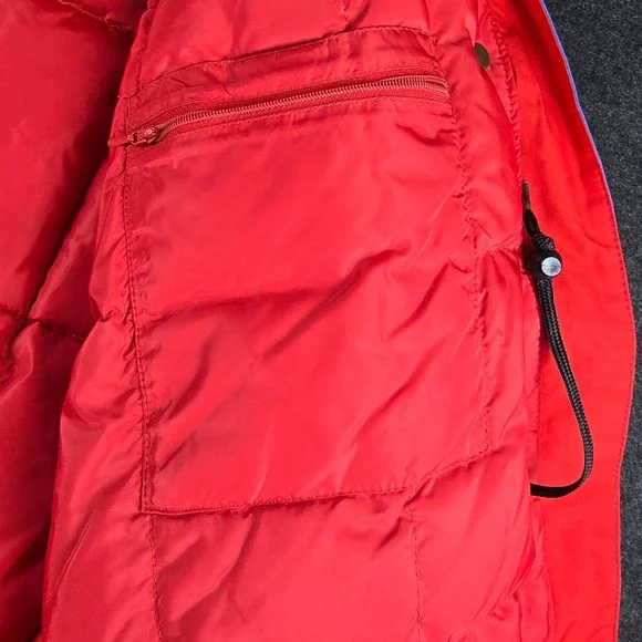 Vtg Eddie Bauer Mens Blue Ski Puffer Jacket Premium Goose Down Gore-Tex Size L